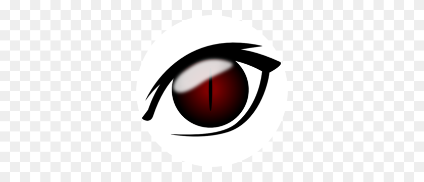 300x300 Anime Eye Clip Art - Red Eyes PNG