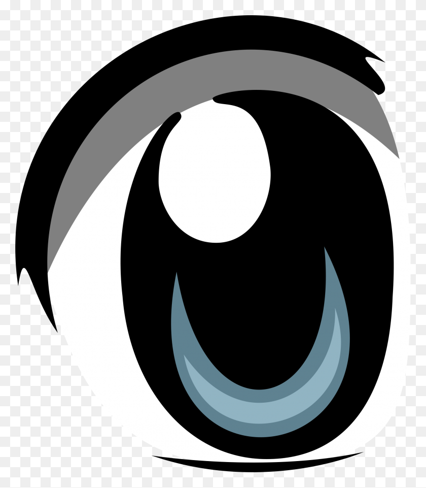 2000x2311 Anime Eye Png - Black Eye PNG