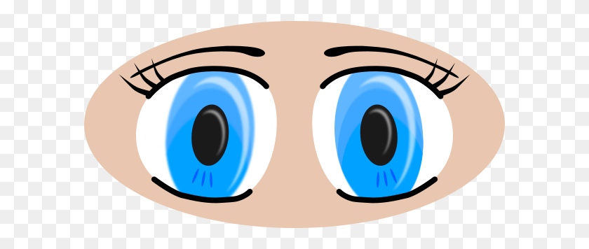 600x296 Anime Eyes Png Clip Arts For Web - Cartoon Eyes PNG