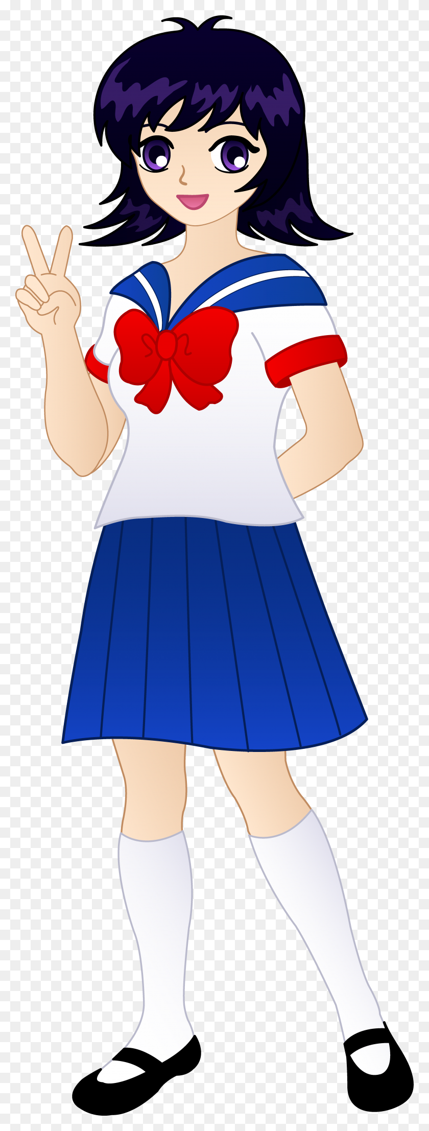 3946x10900 Anime Girl Clipart Bow - Cute Bow Clipart