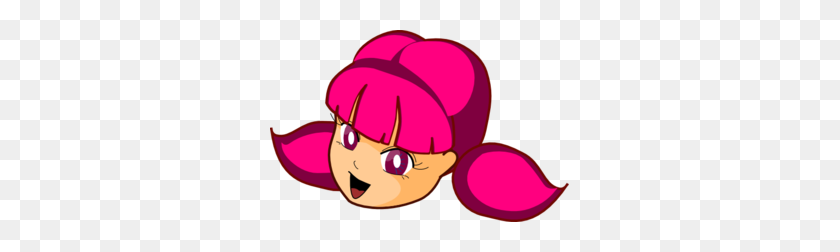 299x192 Anime Girl Pink Hair Clip Art - Anime Girl Clipart