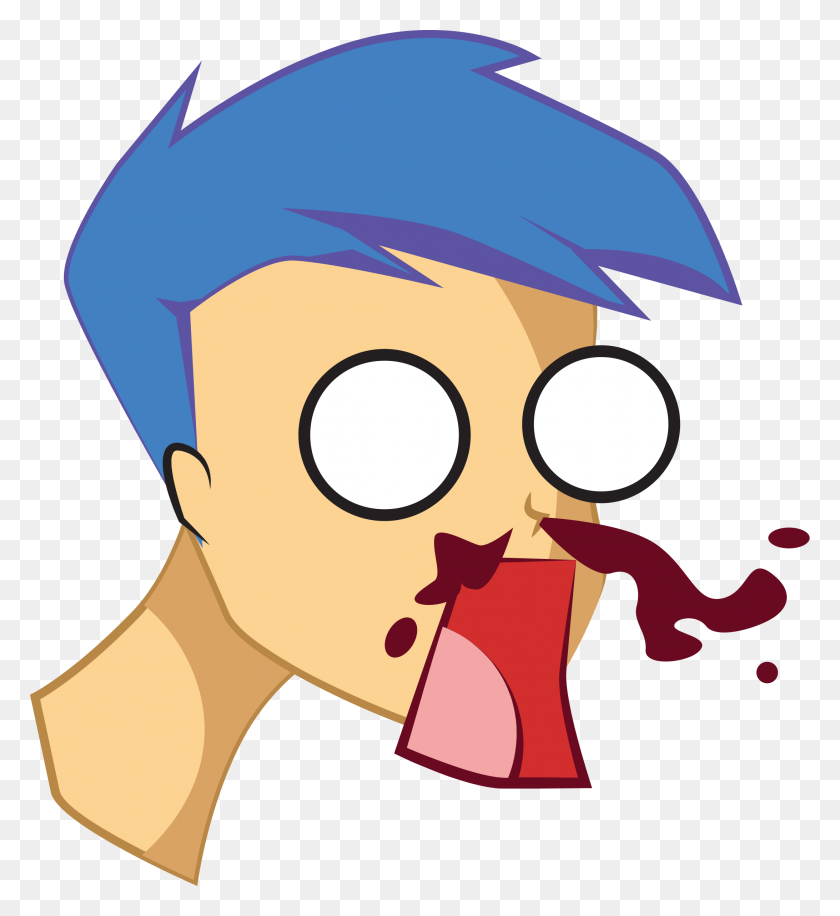 2185x2400 Anime Nose Bleed - Nose PNG