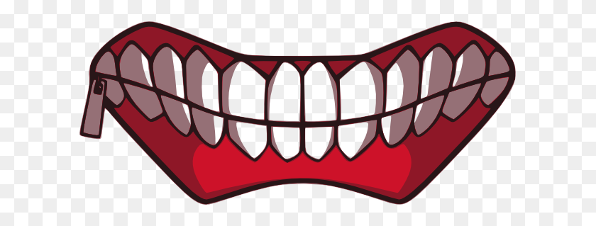 615x259 Anime, Personal Use, Tokyo Ghoul - Anime Mouth PNG
