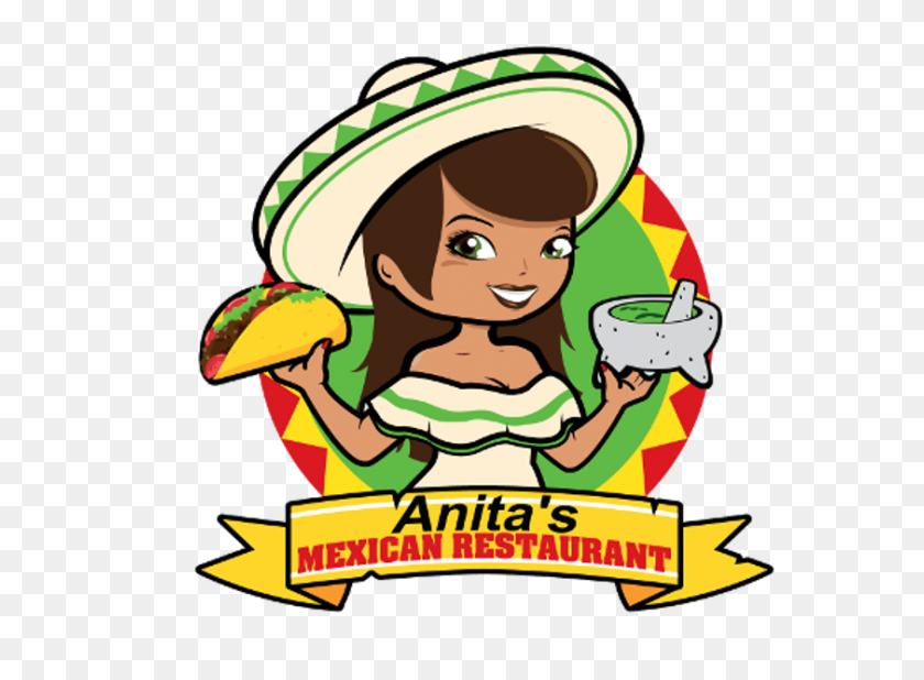 842x603 Мексиканский Ресторан Аниты - Мексиканский Тако Клипарт