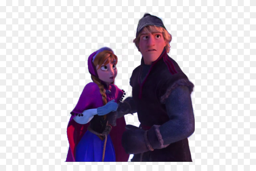 438x500 Anna And Kristoff - Anna PNG