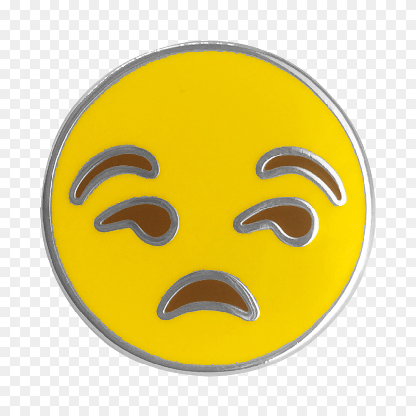 918x918 Annoyed Emoji Pin Emoji Pins - Annoyed Emoji PNG