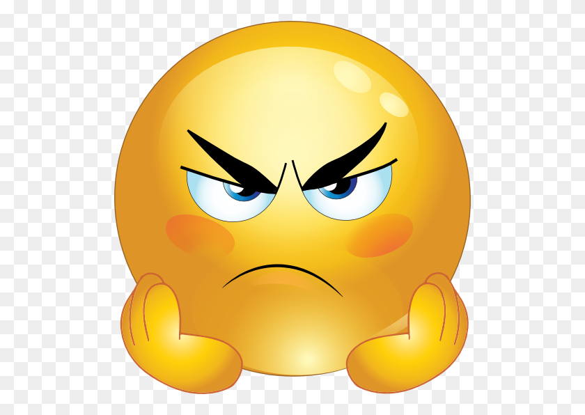512x536 Annoyed Face Angry Smiley Face Emoticons Clipart Autism Png - Emoticons PNG