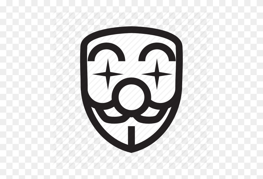 512x512 Anónimo, Payaso, Emoticon, Tonto, Hacker, Icono De Máscara - Anónimo Png