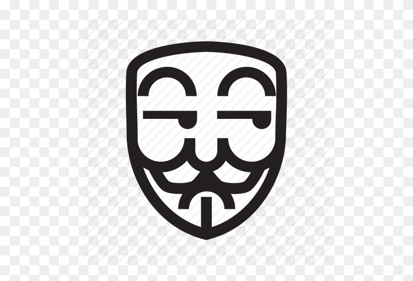 512x512 Anónimo, Emoticon, Hacker, Máscara, Icono Sospechoso - Anónimo Png