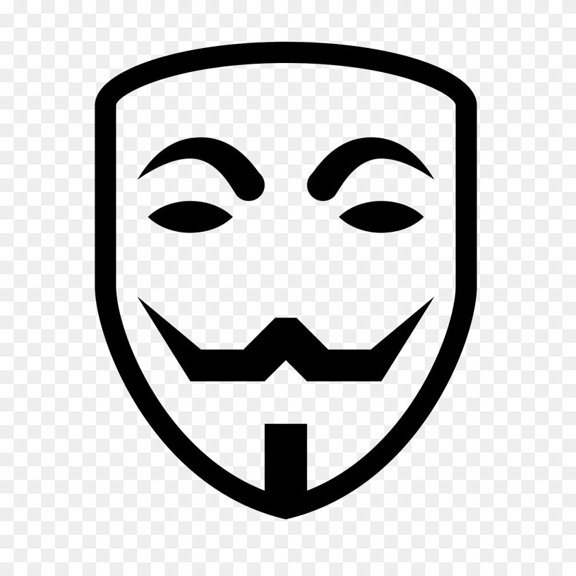 1600x1600 Anonymous Mask Icon - No Face PNG
