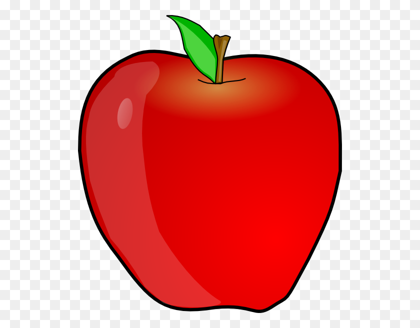 528x596 Another Apple Clip Arts Download - Red Apple PNG