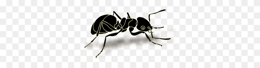 300x159 Ant Black And White Free Ant Clipart Black Ants - Free Ant Clipart