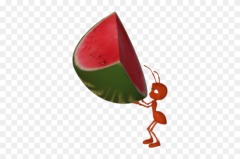 352x497 Ant Carrying Watermelon Clip Art - Ant Clipart
