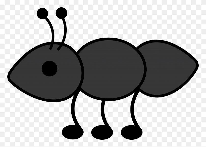 5953x4141 Ant Clip Art Free Stock Huge Freebie Download For Powerpoint - Trampoline Clipart Black And White