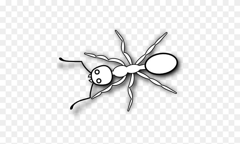 444x444 Ant Clipart Black And White - Ant Hill Clipart