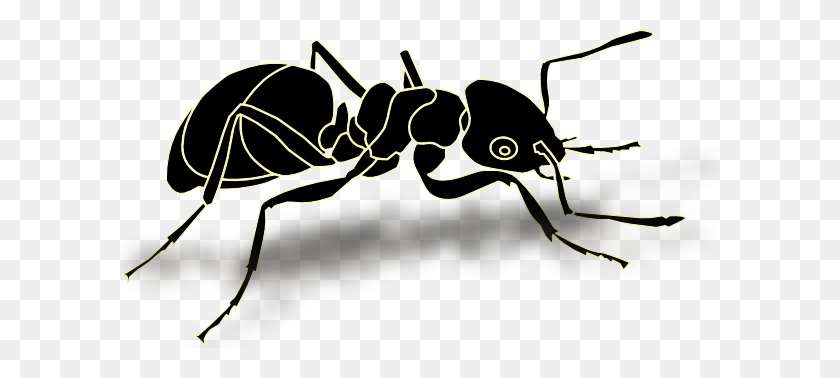 600x318 Ant Clipart Gray - Carpenter Clipart Black And White