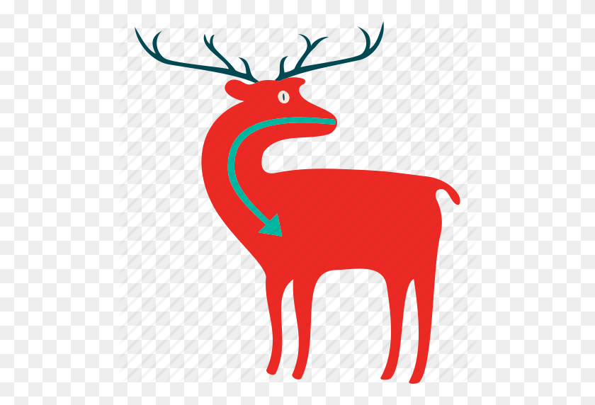 512x512 Antelope' - Reindeer Face Clipart