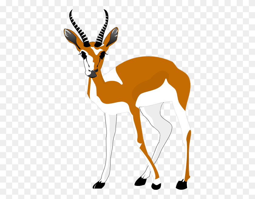 420x594 Antelope Clipart - Gazelle Clipart