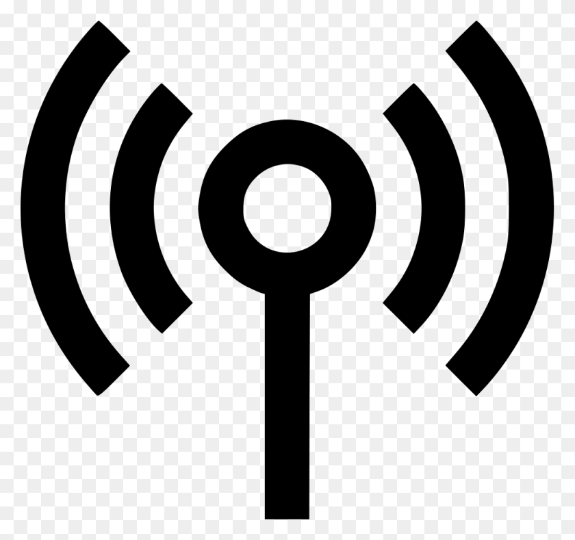 981x918 Antena Wifi Señal De Ondas Inalámbrica Icono Png Descargar Gratis - Icono Wifi Png