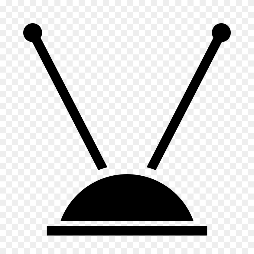 1600x1600 Antenna Clipart Old Tv - Old Tv Clipart