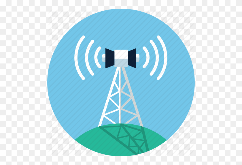 512x512 Antenna, Communication Tower, Internet, Radio, Tower, Wifi - Radio Tower PNG