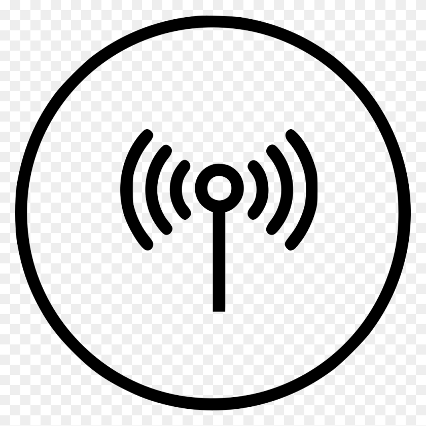 980x982 Антенна Электроника Сигнальная Технология Значок Wi-Fi Радиоволны Png - Радиоволны Png