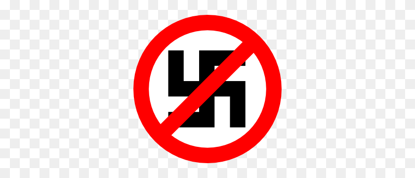 300x300 Anti Nazi Symbol Clip Art Free Vector - Swastika Clipart
