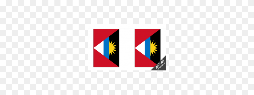 257x257 Antigua Flag - Bunting PNG
