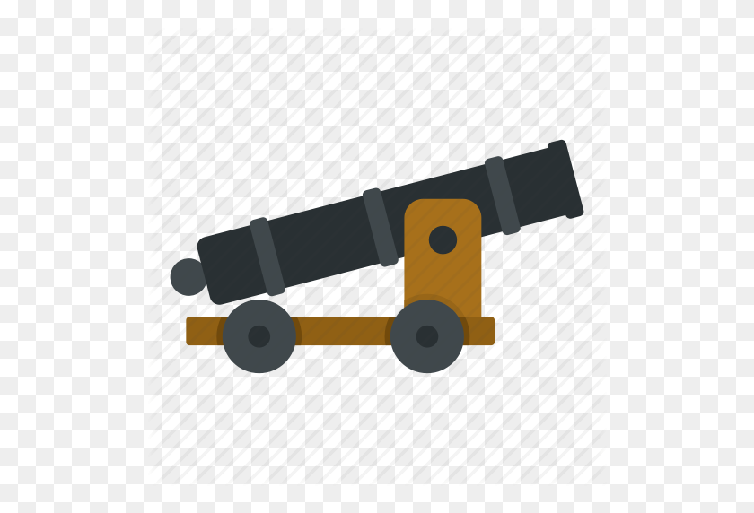 512x512 Antique, Armed, Armory, Army, Artillery, Battle, Cannon Icon - Pirate Cannon Clipart