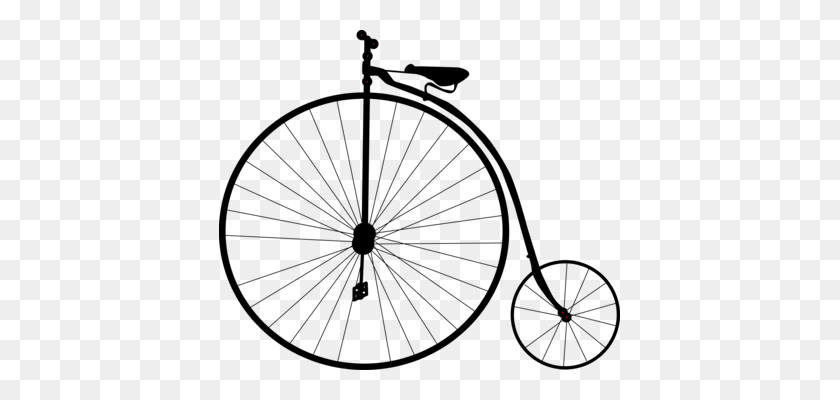 401x340 Bicicleta Antigua De Imágenes Prediseñadas De Transporte De Ciclismo Penny Farthing - Penny Clipart