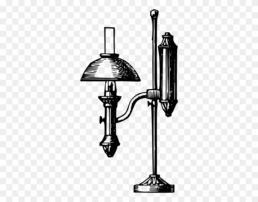 318x598 Старинный Стол Электрическая Лампа Картинки Бесплатный Вектор - Стол Клипарт Черно-Белый