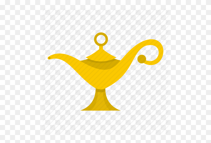 512x512 Antique, East, Genie, L Magic, Old, Traditional Icon - Genie Lamp PNG
