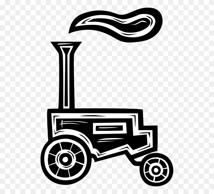 521x700 Antique Farm Equipment Tractor - Tractor Pull Clipart