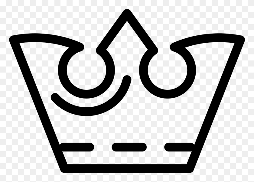 980x682 Antique Royal King Crown Outline Png Icon Free Download - Crown Royal Logo PNG