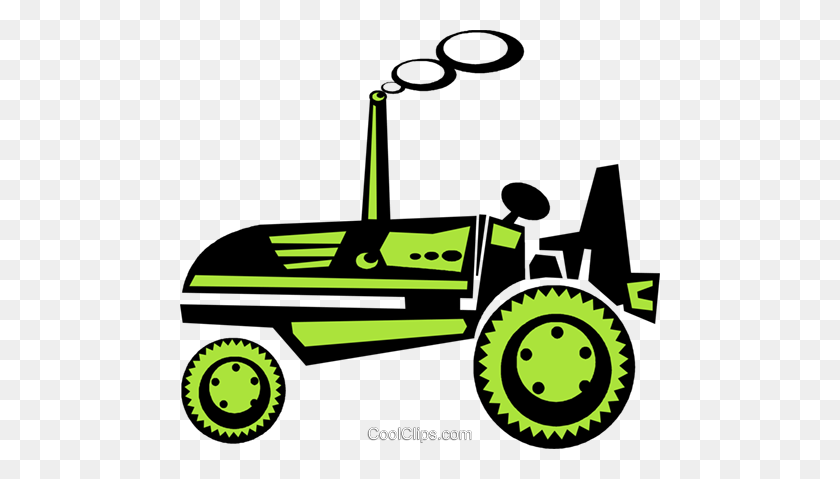 480x419 Antique Tractor Royalty Free Vector Clip Art Illustration - Antique Tractor Clipart