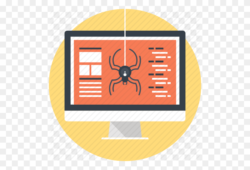 512x512 Antivirus, Bug, Computer, Protection, Security, Spider, Virus Icon - Computer Virus PNG
