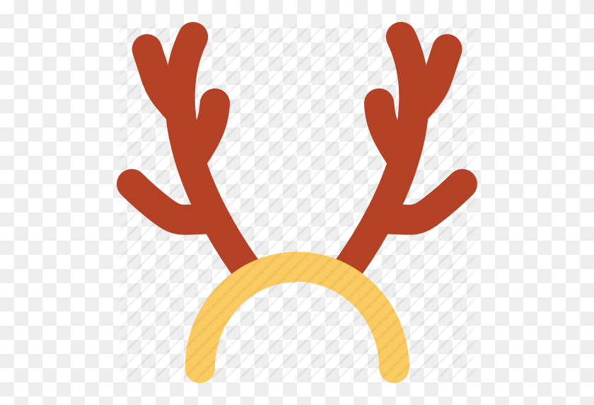512x512 Antler, Antlers Headband, Deer Horn, Reindeer Antlers, Reindeer - Deer Antlers PNG