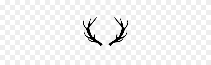 200x200 Antlers Icons Noun Project - Reindeer Antlers PNG