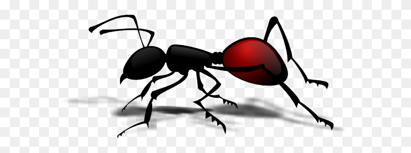 600x253 Ants Clip Art - Ant Clipart Black And White