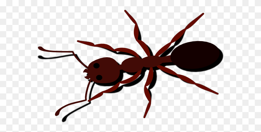 600x364 Hormigas Clipart Carácter - Ant Clipart Blanco Y Negro