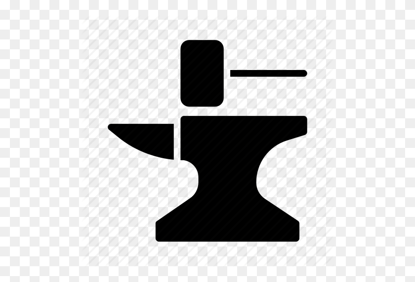 512x512 Anvil, Blacksmith, Hammer, Industry, Iron, Metalurgy, Steel Icon - Anvil PNG