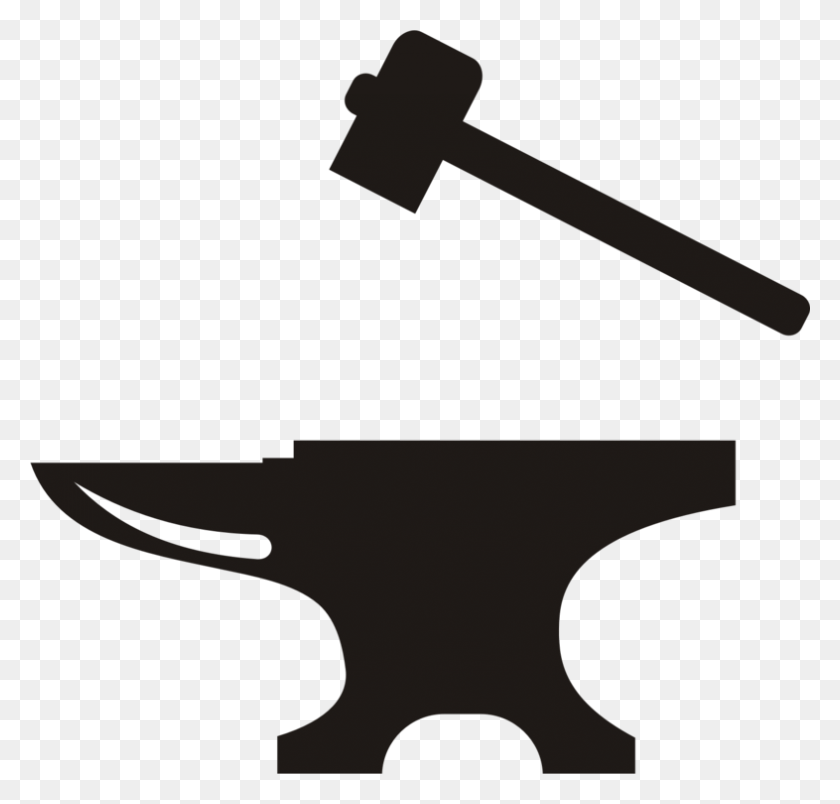 786x750 Anvil Hammer Blacksmith Forge Tool - Blacksmith Clipart