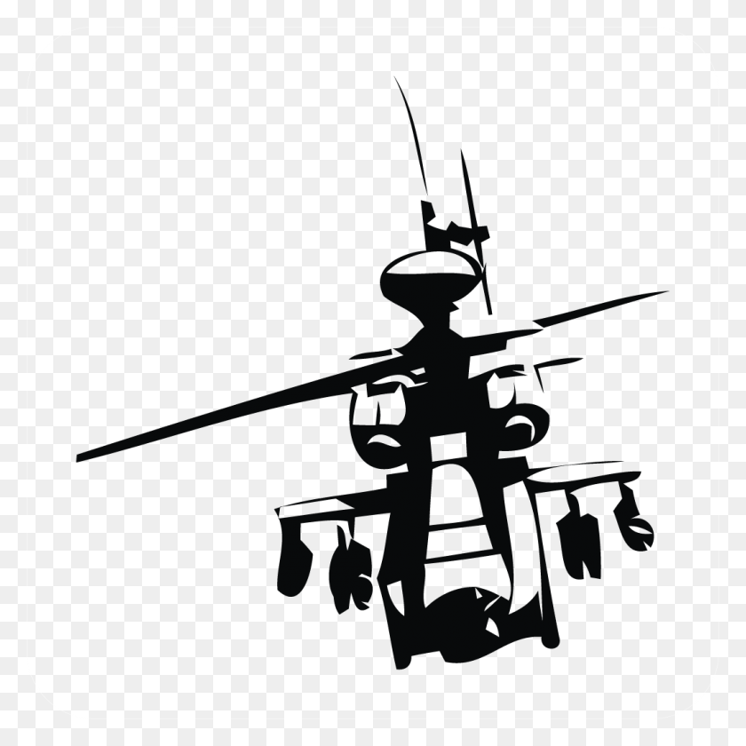1051x1051 Apache Helicopter Decal - Apache Helicopter Clipart