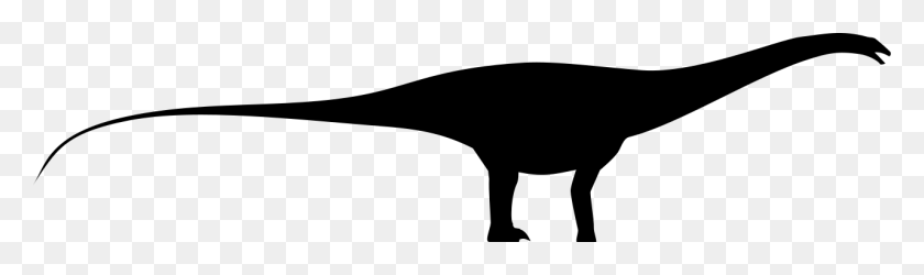 1280x312 Apatosaurus Silhouette - Dinosaur Silhouette PNG