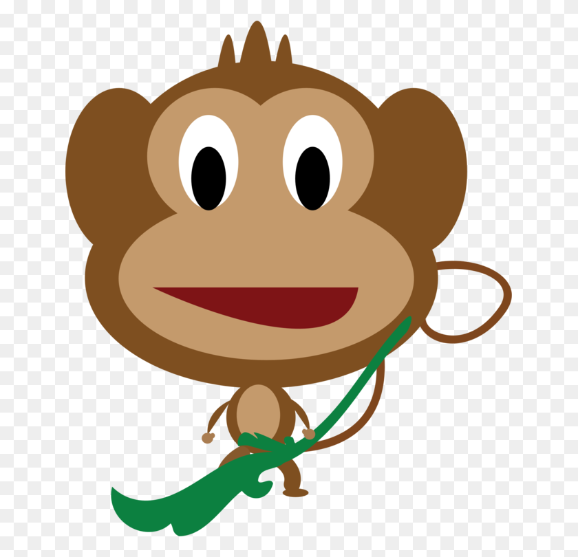649x750 Ape Cartoon Baby Monkeys Mammal - Orangutan Clipart