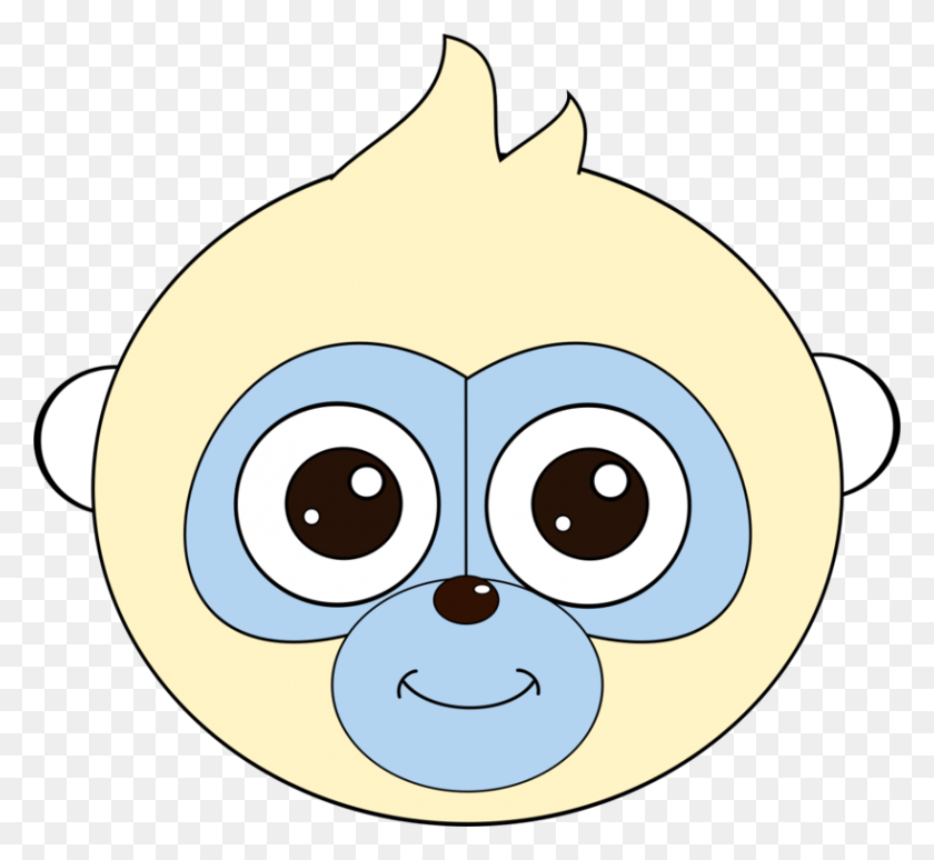 819x750 Ape Cartoon Monkey Head Animal - Ape Clipart