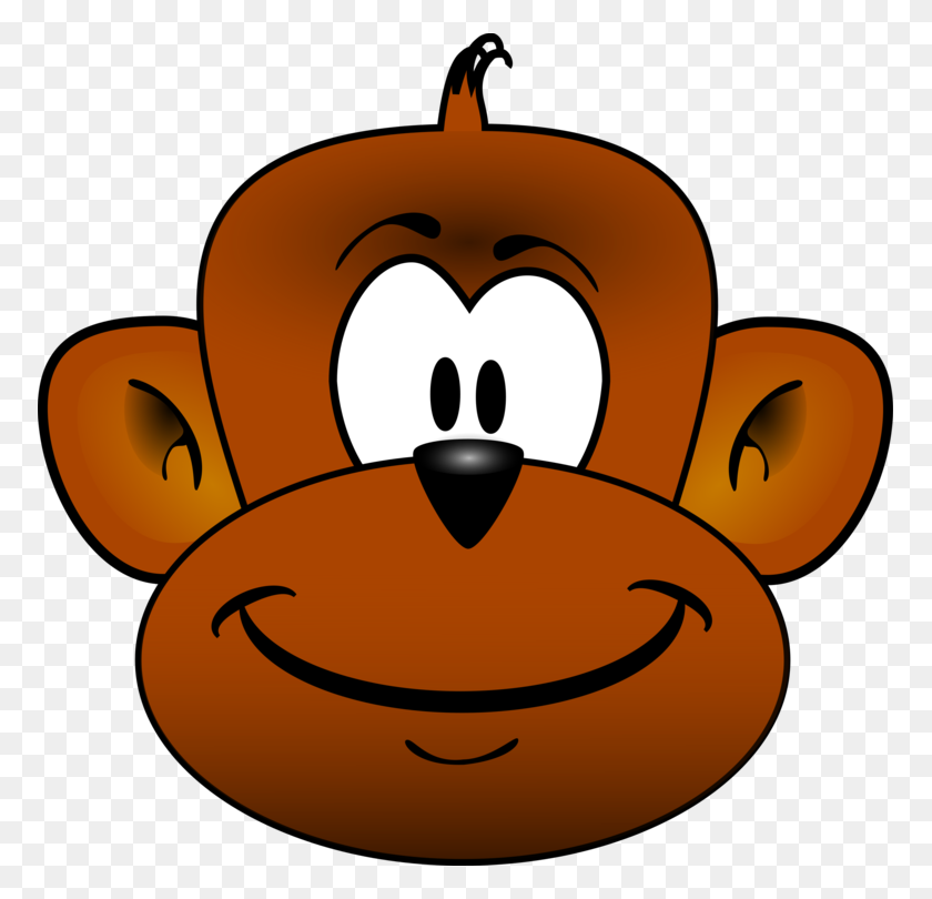 771x750 Simio Chimpancé Mono De Dibujos Animados De Primates - La Armónica De Imágenes Prediseñadas