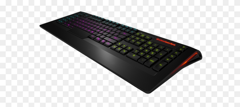 600x315 Apex Rgb Illuminated Low Profile Gaming Keyboard Steelseries - Keyboard PNG