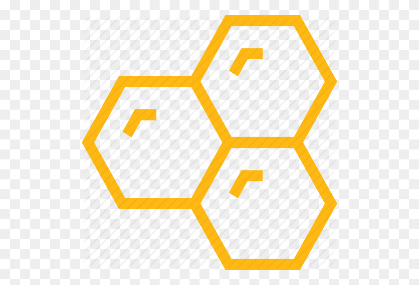 512x512 Apiculture, Beekeeping, Bees, Hexagon, Honeycomb, Pattern, Sweet - Honeycomb Pattern PNG