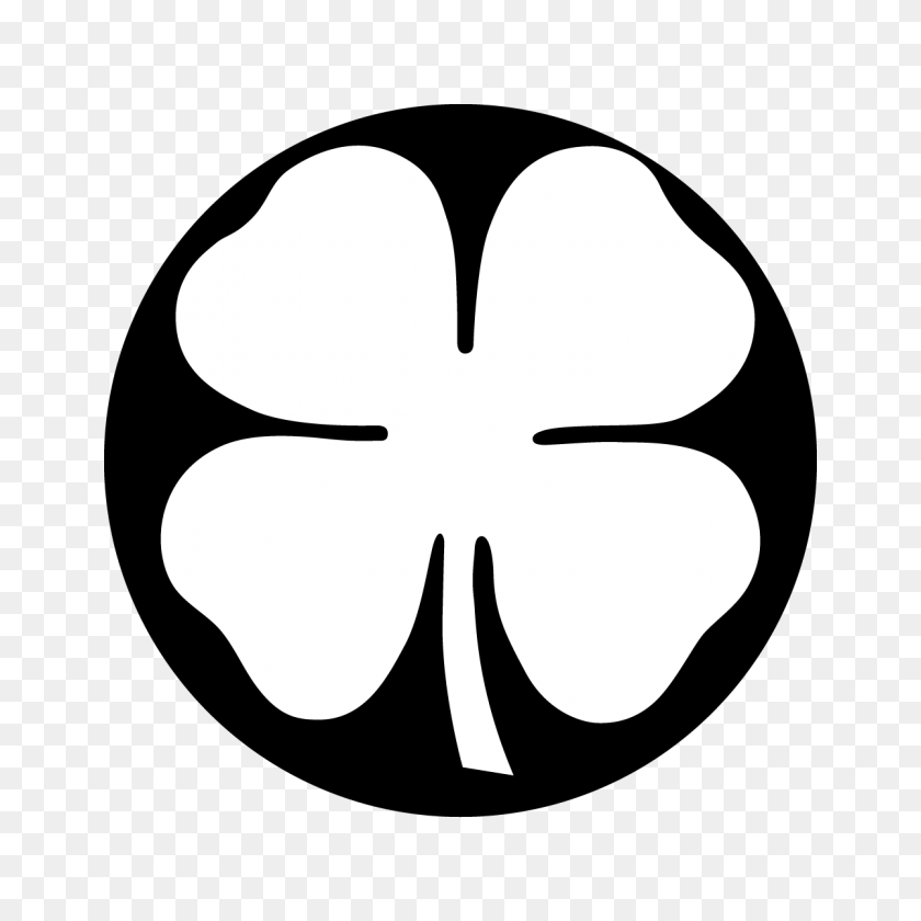 1200x1200 Apollo Design Four Leaf Clover Steel Pattern Stage Theatre - Four Leaf Clover Clip Art Black And White